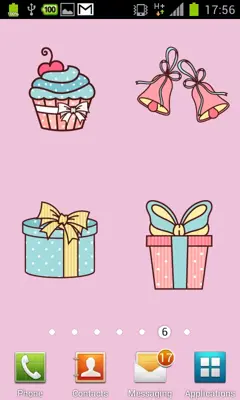 100 Cute Girly Stickers ^_^ android App screenshot 0