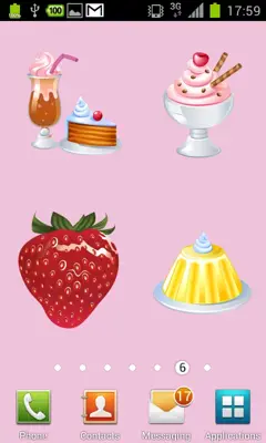 100 Cute Girly Stickers ^_^ android App screenshot 2