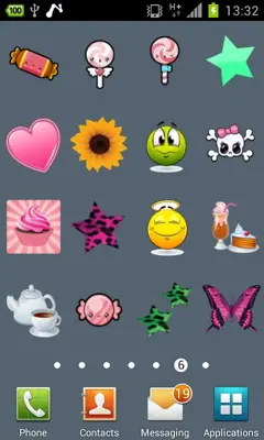 100 Cute Girly Stickers ^_^ android App screenshot 6