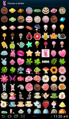 100 Cute Girly Stickers ^_^ android App screenshot 7